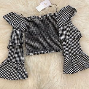 Nordstrom Blouse - off shoulder - super cute! NEW XS